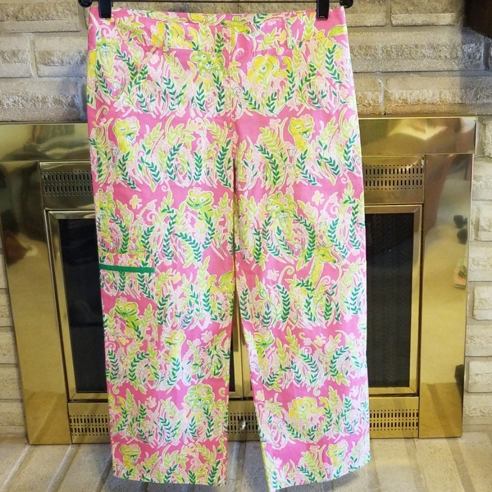 Lilly Pulitzer Vintage Animal Kingdom Crop Pants